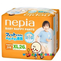 Подгузники Nepia Baby Nappy Pants XL (12-17 кг) 26 шт